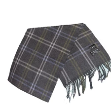 CEJON Gray Plaid Scarf Made in Italy