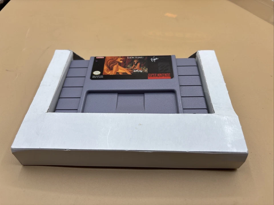 Caja Completa Videojuego Vintage Super Nintendo Entertainment The Lion King Años 90 Foto 3 de 4