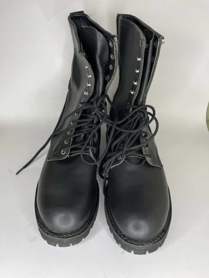 Botas Leñadoras RED WING 699 Vibram Hombres Talla 12D Cuero Negro EE. UU. Wild Land Fire Foto 2 de 4