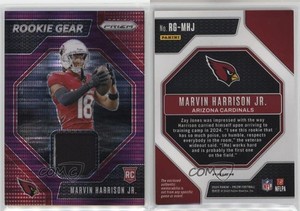 2024 Panini Prizm Rookie Gear Purple Pulsar Prizm Marvin Harrison Jr #RG-MHJ RC