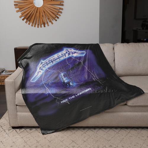 Metallica - Rocksax - Metallica - Sherpa Fleece Blanket - Ride The Lightning (60