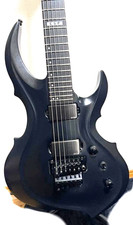 ESP E-II FRX Black EMG FloydRose Thru Neck Ebony Goth Vkei Rare Guitar MIJ Japan