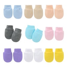 1 Pair Baby Anti Scratching Soft Cotton Gloves Hand Socks Newborn Supplies