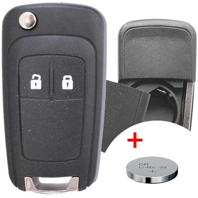 1xAuto Klappschlüssel Gehäuse+Batterie CHEVROLET Matiz Kalos Aveo Cruze Captiva
