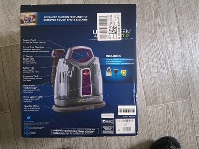BISSELL SpotClean ProHeat Pet Purple Compact Carpet Cleaner for