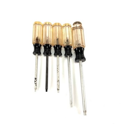 Vintage Craftsman USA 5pc Torx Screwdriver Set T10 T15 T20 T25 T30 G WF