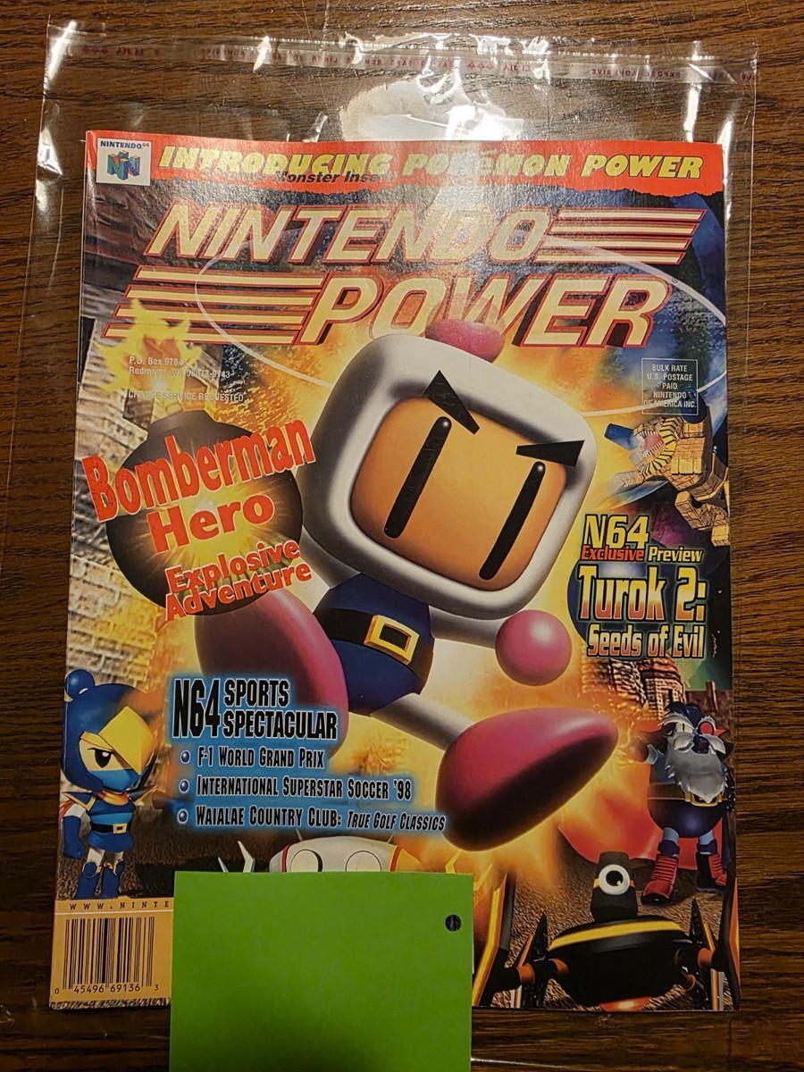 Nintendo Power Vol 1 Issue 1 Aug 1998 Pokémon Nintendo 64