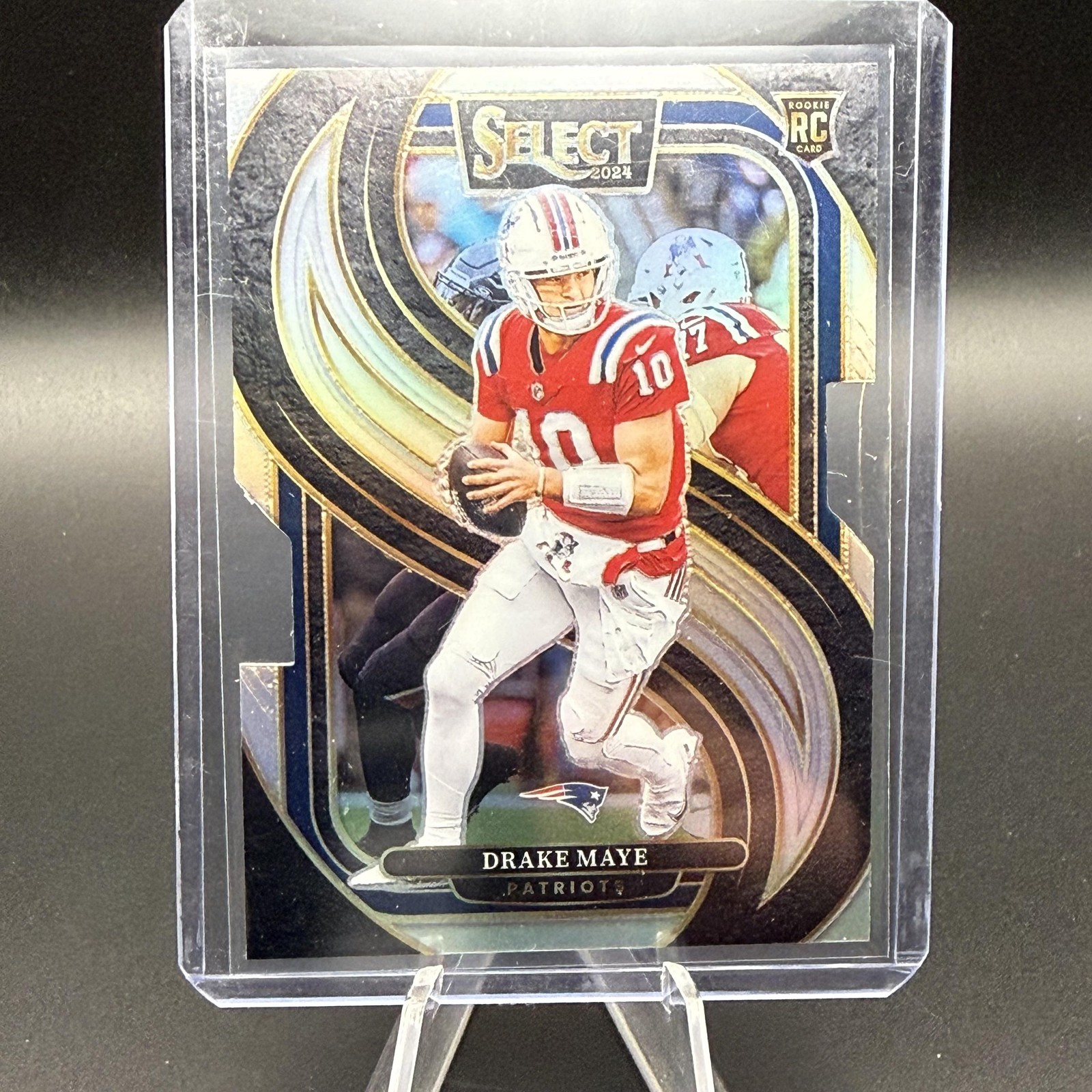 2024 Panini Select #113 Drake Maye Silver Prizm Die Cut
