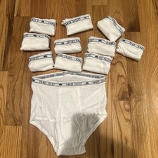 NOS Vtg Hanes Select White 100 Combed Cotton Tighty White Briefs 38