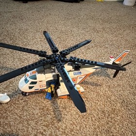 LEGO Coast Guard Helicopter 60013 City Complete Set 230 Pieces Guard Surfer