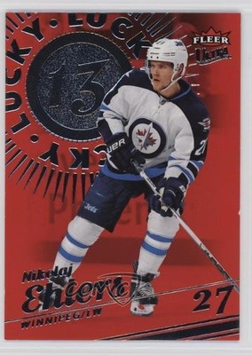2025 Upper Deck Fleer Ultra Lucky 13 Red Achievement 30/199 Nikolaj Ehlers 1h4a