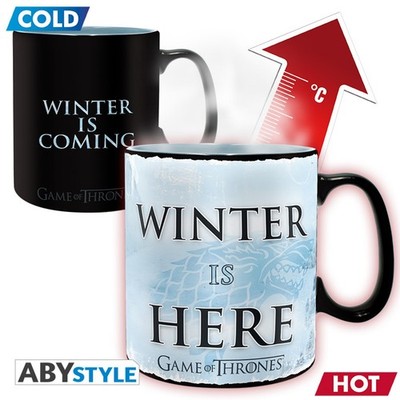 GAME OF THRONES - Tasse Heat Change - 460 ml - Winter is here - box