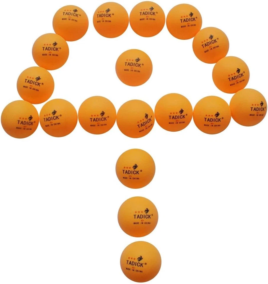 100 bolas de ping pong con caja de almacenamiento de aspecto bonito, 40 mm 40+, naranja  Foto 3 de 4