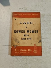 Vintage Case Model M10 Power MOWER Operators Instruction Manual 