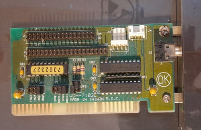 WDH 7102C ISA MFM/RLL Harddisk Controller   ST 506 ST 412   Retro PC XT AT