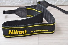 Nikon Original Vintage Camera Strap "For PROFESSIONAL" Yellow Embroidered Logo 