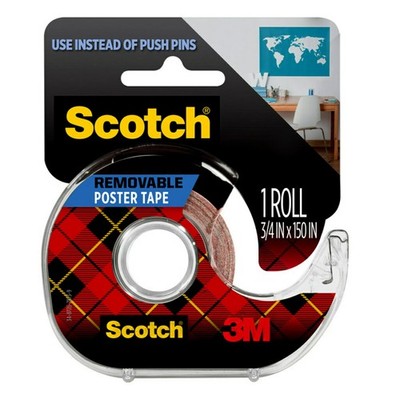 3M Scotch abnehmbares Posterband 0,75'' x 150'', weiß 