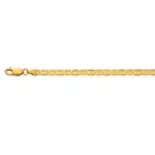 Mariner Anchor Link Chain Anklet Ankle Bracelet  REAL 10K  Yellow Gold 3.2mm