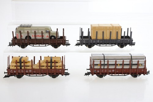 H0 Roco DB ÖBB CFL Rungenwagen Güterwagen DC Konvolut N41