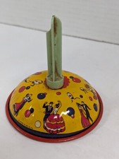 Vintage Tin Toy US Metal Toy Mfg Co New Years Eve Metal Noise Maker Bell Ringer