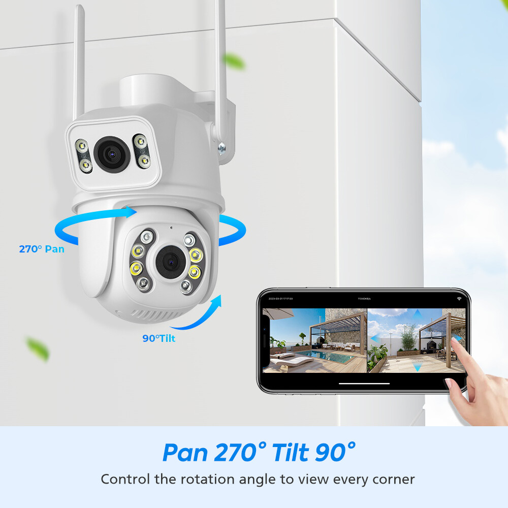 WIFI IP Camera Wireless Outdoor CCTV PTZ Smart Audio Home Security