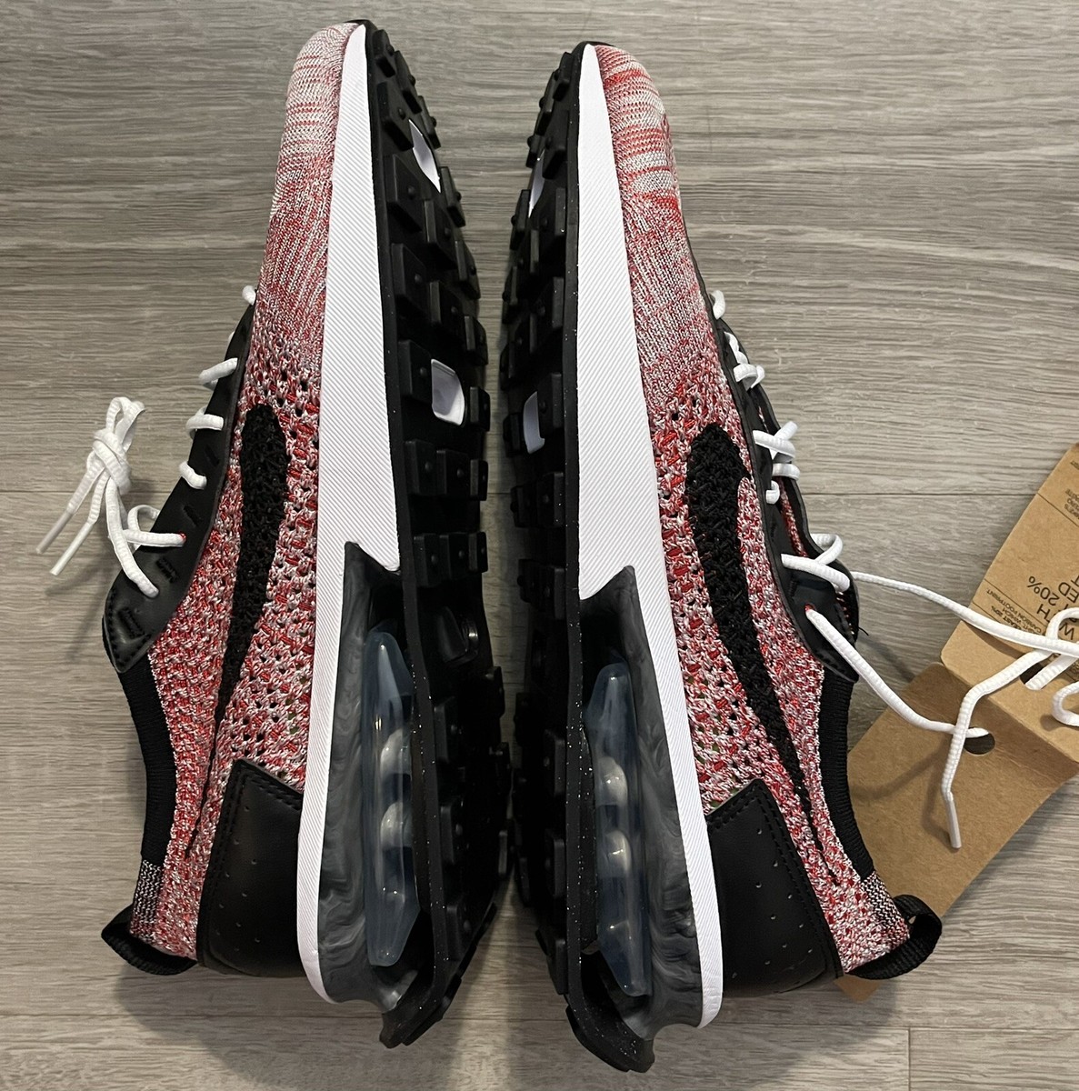 Nike Air Max Flyknit Racer Next Nature Mens Red FD2764-600 Shoes NWOB‎ Size 11.5 Nike Air Max Flyknit Racer Next Nature FD2764-600 University  main image 4