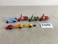 rare Vintage Toy Moped vespa scooter sidecar lot bike motorbike 22E86