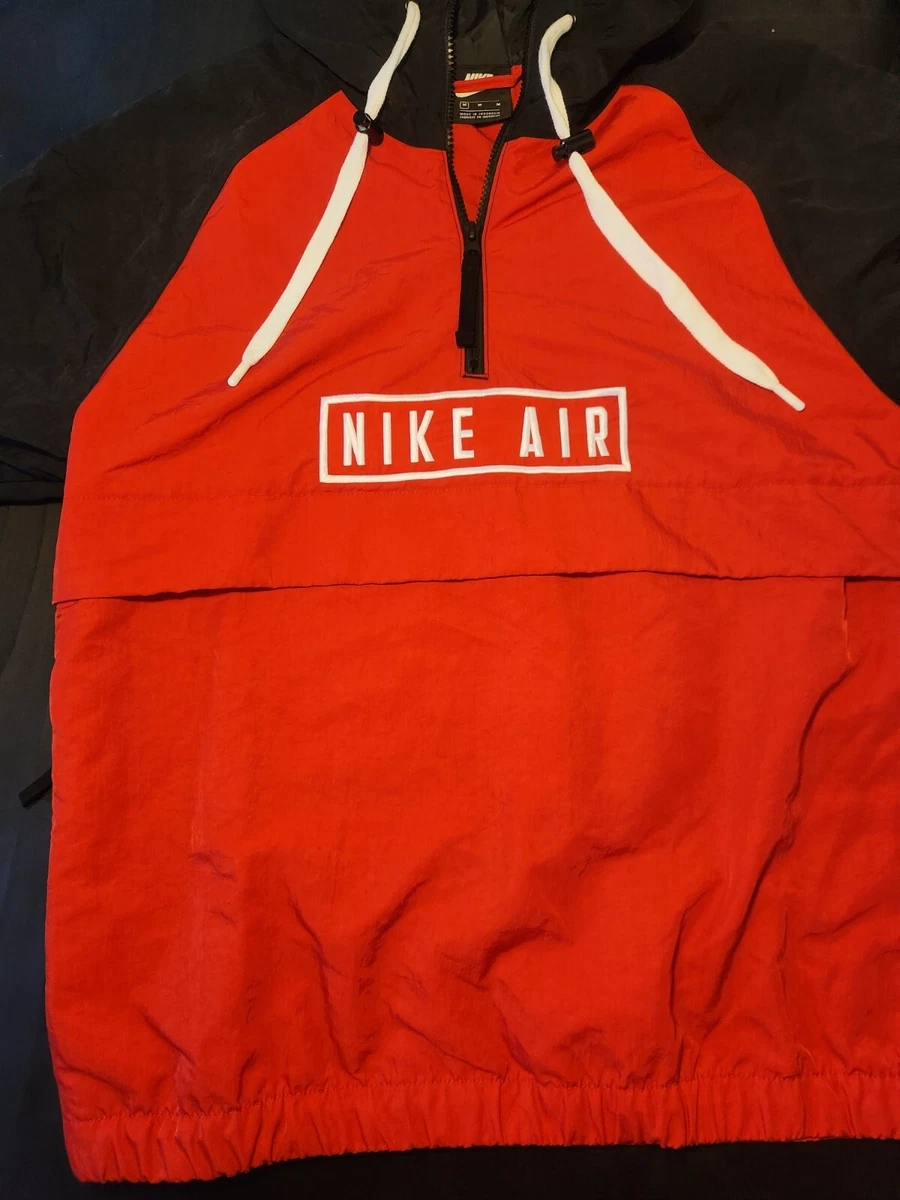Nike Air Woven Half Zip Jacket Anorak Red Men s Size Medium eBay