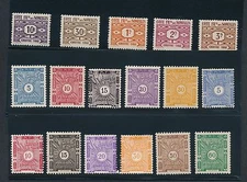 Somali Coast (1915-1947) POSTAGE DUES (17); MH; NO FAULTS; FRESH COLOR; AS SHOWN