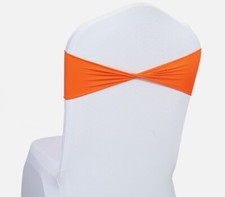     35pcs Spandex Chair Sashes   Stretch Bows without Buckle for Wedding Party