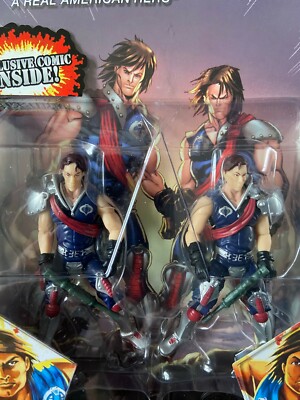 GI JOE 25th Anniversary Tomax & Xamot Figures Comic 2 PK Crimson