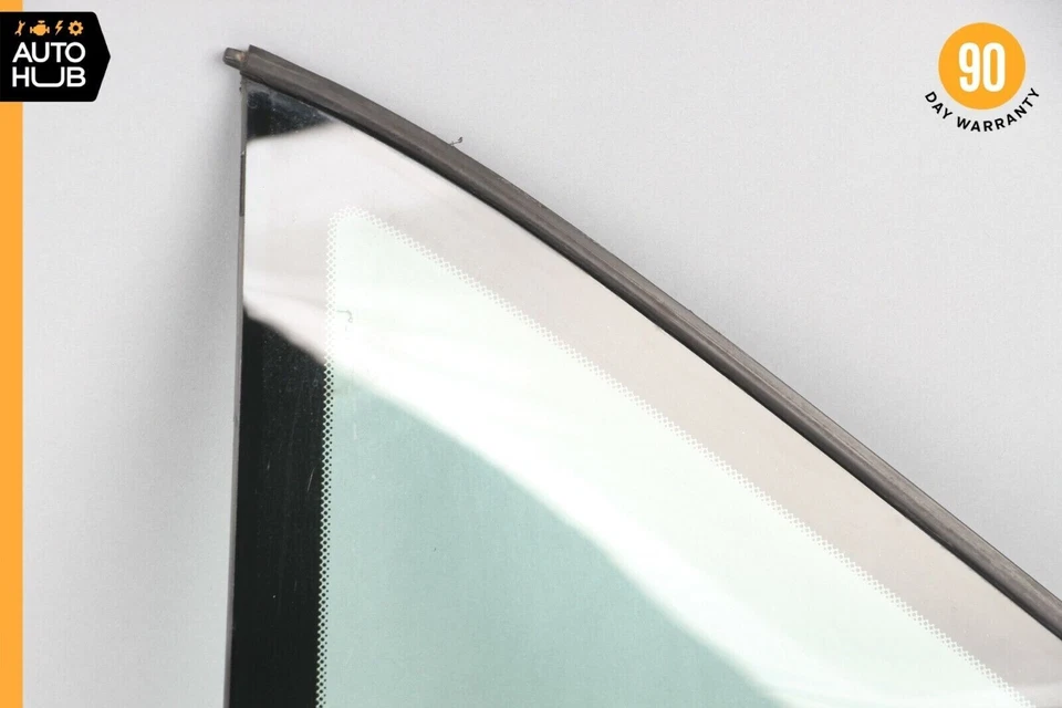 90-02 Mercedes R129 SL500 300SL trasero izquierdo techo rígido cuarto ventana vidrio OEM Foto 4 de 4