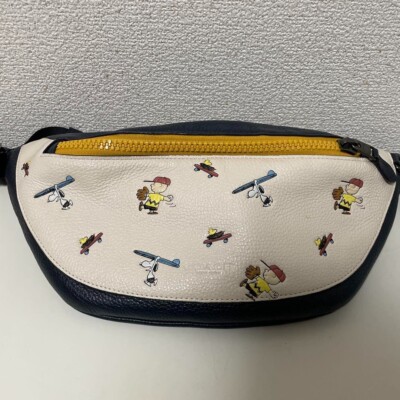 COACH PEANUTS Gürteltasche C4465 Body Bag Leder