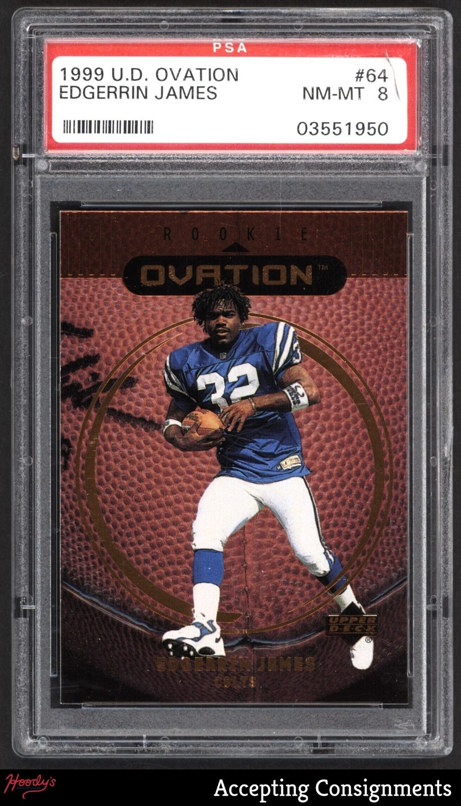 Edgerrin James Upper Deck Ovation #64 Base