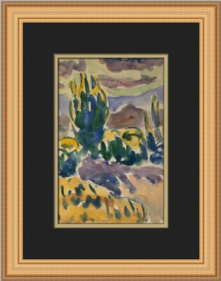 Allen Tucker In The Desert in New Mexico Custom Framed Print