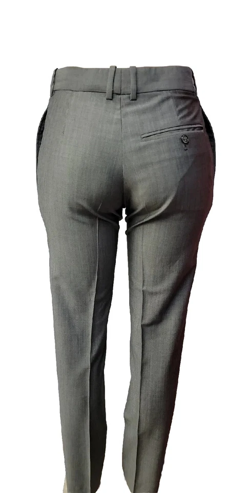 Pantalones de vestir de lana Alexander McQueen gris para mujer 4/cintura 30"#C4 Foto 4 de 4