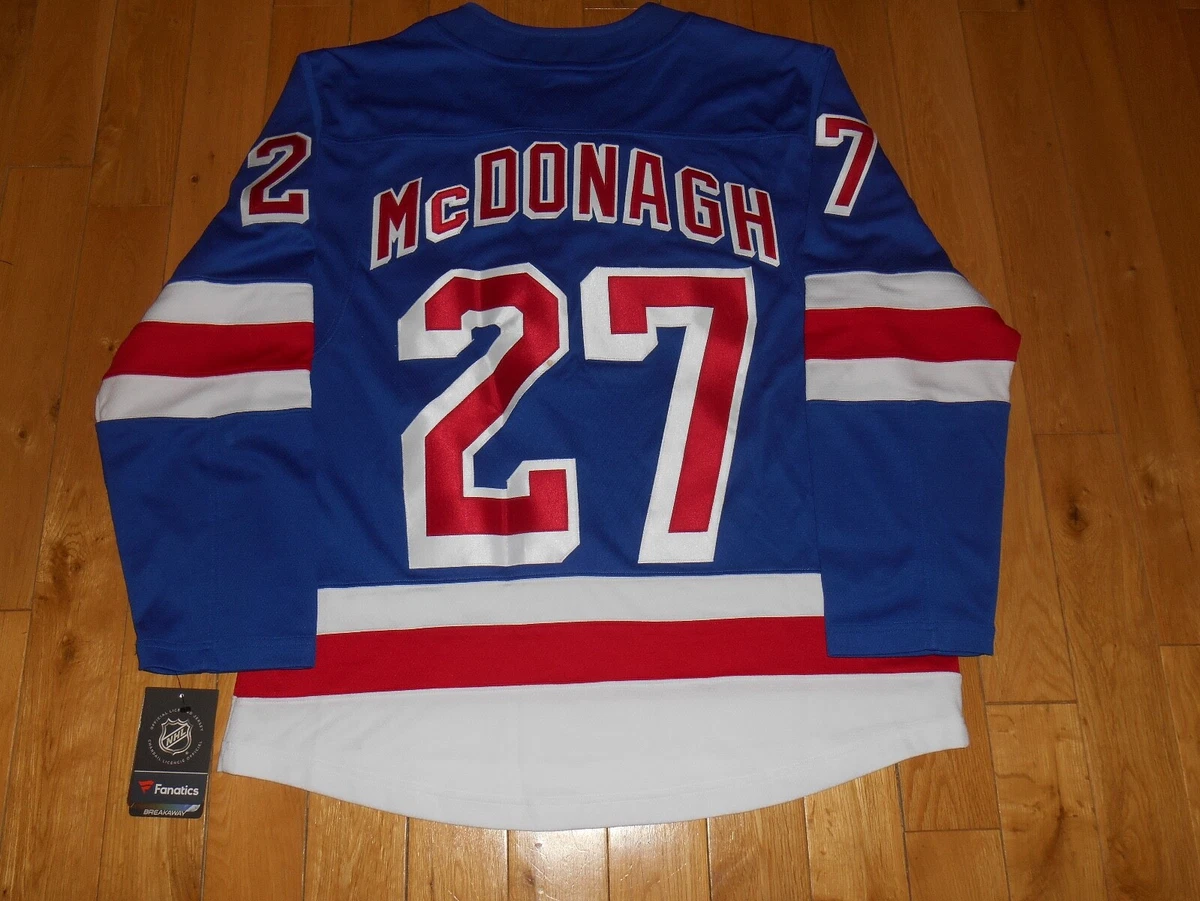 New Fanatics Ryan McDonagh Blue NEW YORK RANGERS Mens Stitched NHL
