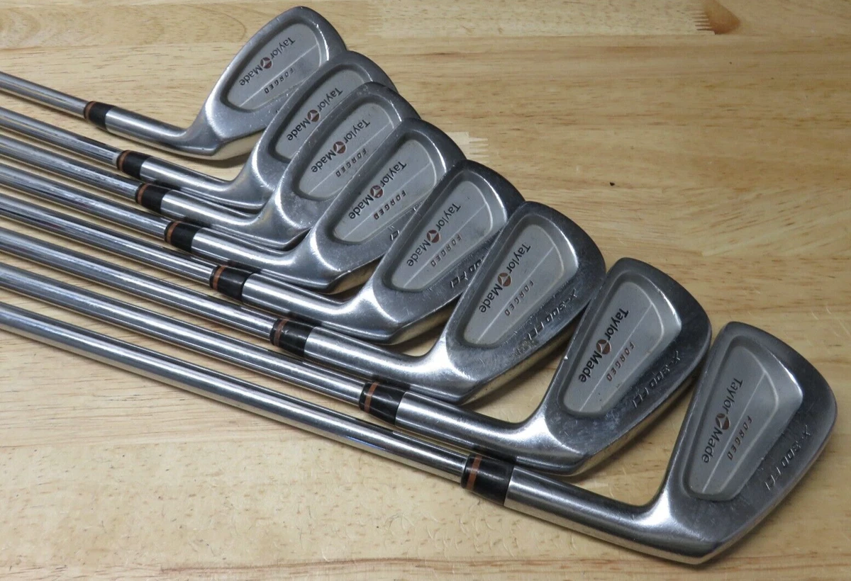 TaylorMade 300 Forged X-300 FCI Iron Set 3-P Golf Pride Stiff Steel Shaft RH Lot