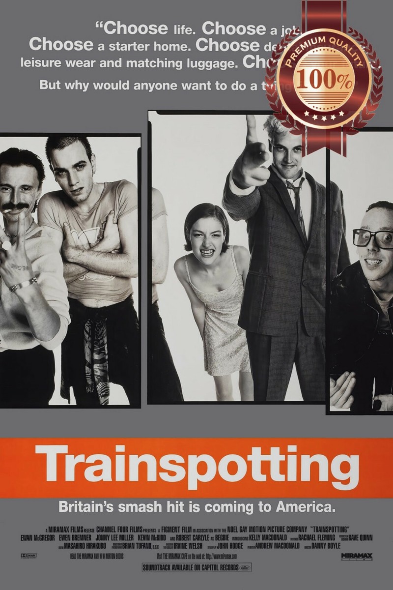 TRAINSPOTTING 1996 90s OFFICIAL ORIGINAL CINEMA MOVIE PRINT