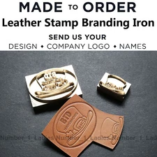 ONSALE 6cm Leather Stamp Brass Custom Made Logo Hammer Press Branding Wood Stamp