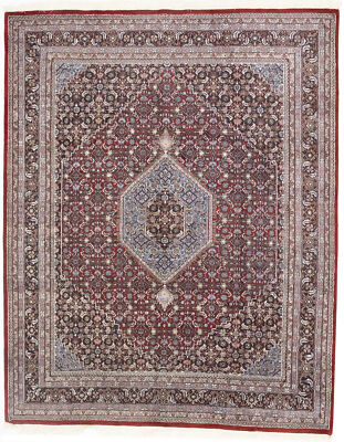 8X10 ft Indo-Bidjar Oriental Rug Floral Design Wool Carpet Living Room Decor