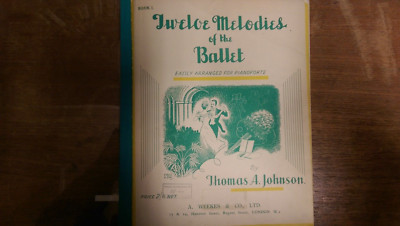 Zwölf Melodien des Balletts leicht arrangiert für Pianoforte Thomas A. Johnson