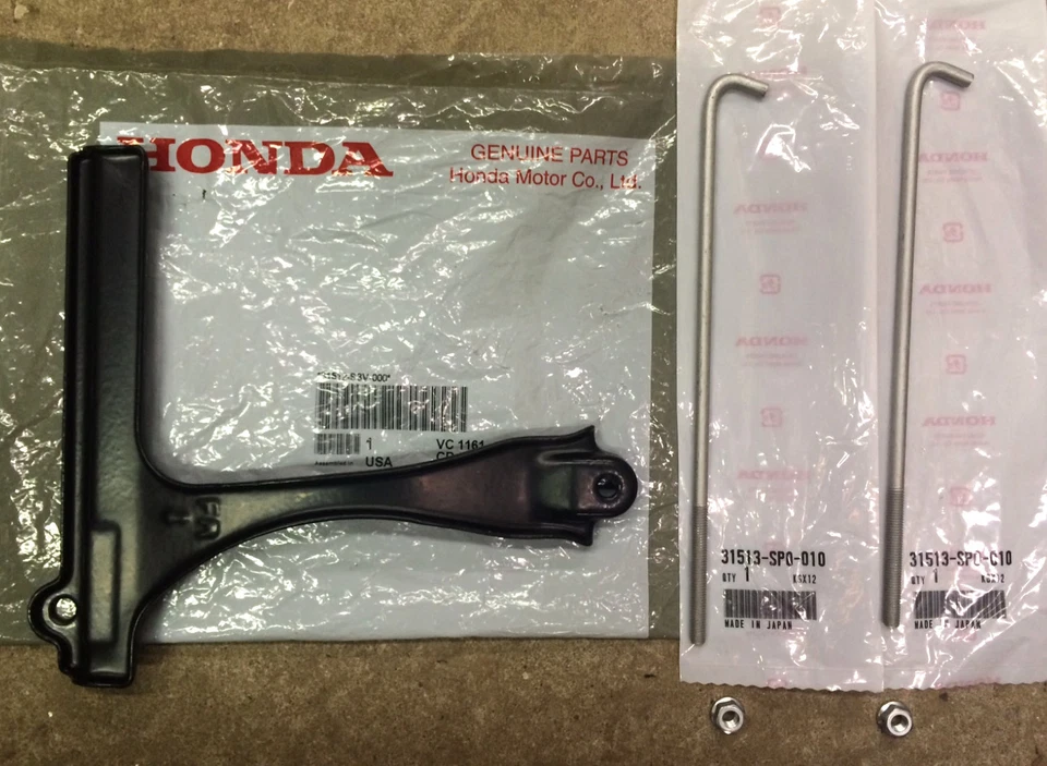 Kit de retención de batería original OEM Acura MDX 2008-2009 soporte de placa de amarre Foto 2 de 2