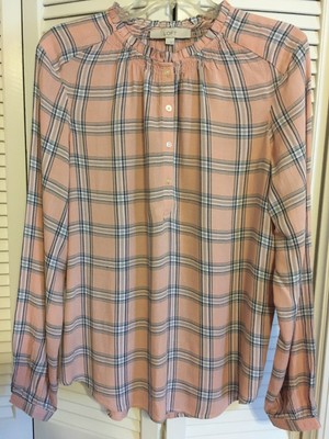 loft plaid top