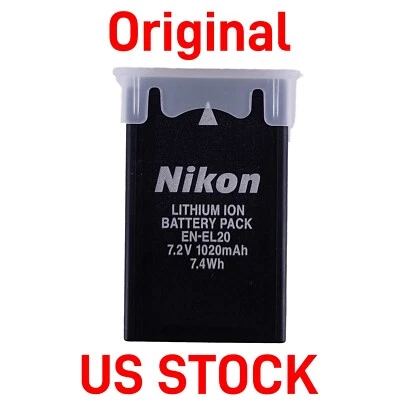 Original Battery EN-EL20 For Nikon 1 AW1 J1 J2 J3 S1 COOLPIX P950 P1000 DL24-500