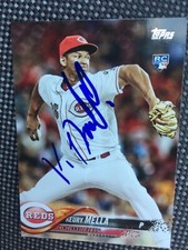 2018 Topps Cincinnati Reds Keury Mella  Autographed Card #596