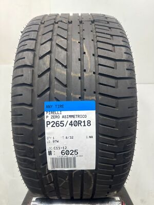 1 Used Pirelli P Zero Asimmetrico P265/40R18 2654018 265/40/18 97 W - 8/32