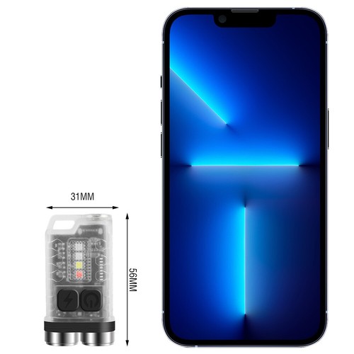V3-V1 900 Lumen USB Typ-C Wiederaufladbare Mini Schlüsselanhänger EDC Taschenlampe Arbeitsleuchte - Bild 19 von 40