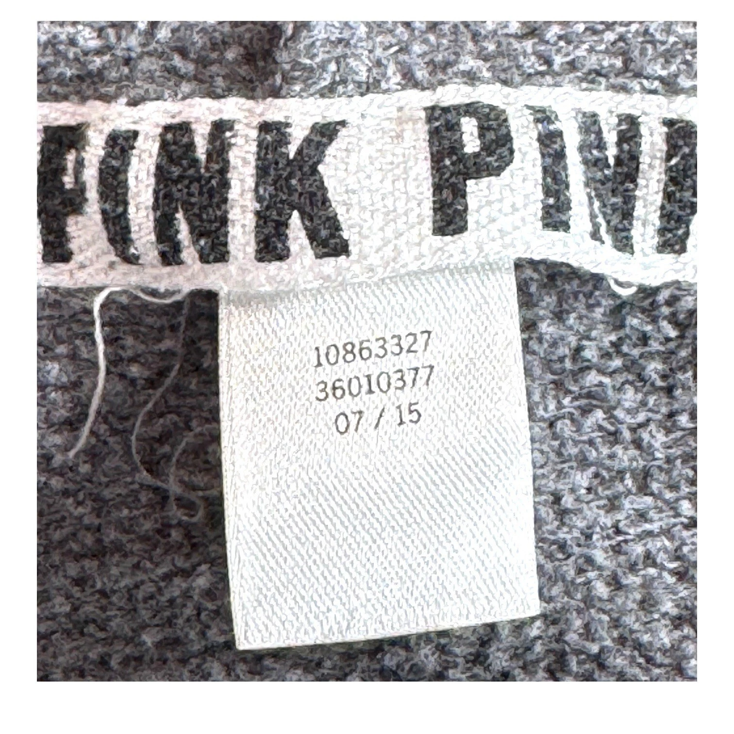 UNDERCOVER Rara felpa con cappuccio e zip intera Victorias Secret Love rosa paillettes Bling Y2K retrò media