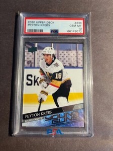 UPPER DECK 2020-21 PEYTON KREBS YOUNG GUNS PSA 10 #239 BUFFALO SABRES